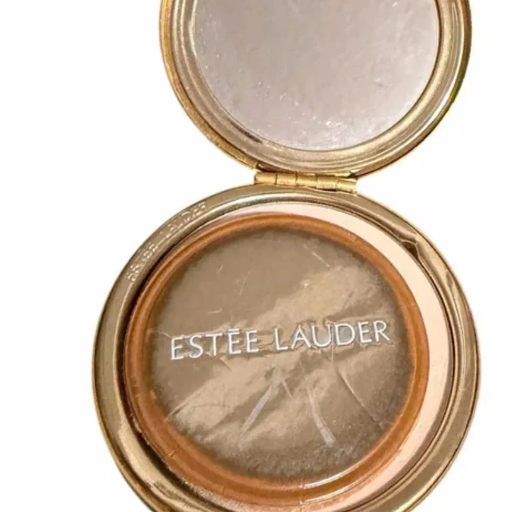 Vintage Estée Lauder September Angel Compact Gold-tone
